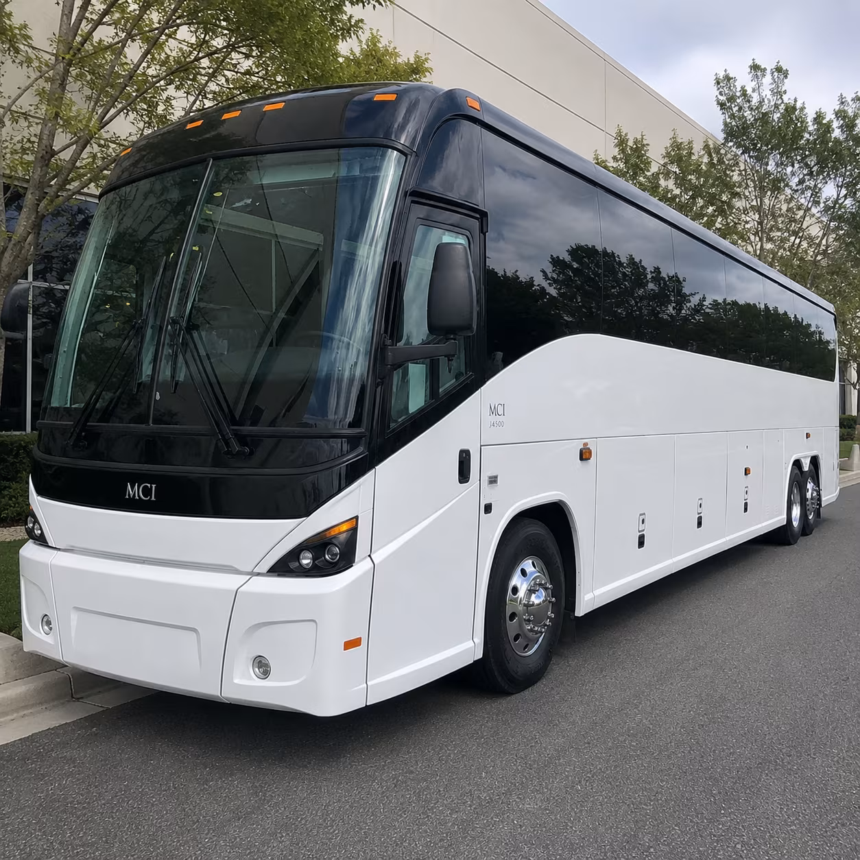 broken arrow charter bus services exterior