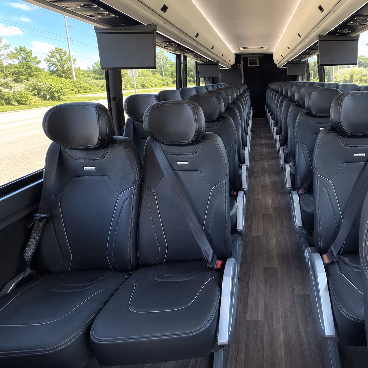 broken arrow charter bus services inside